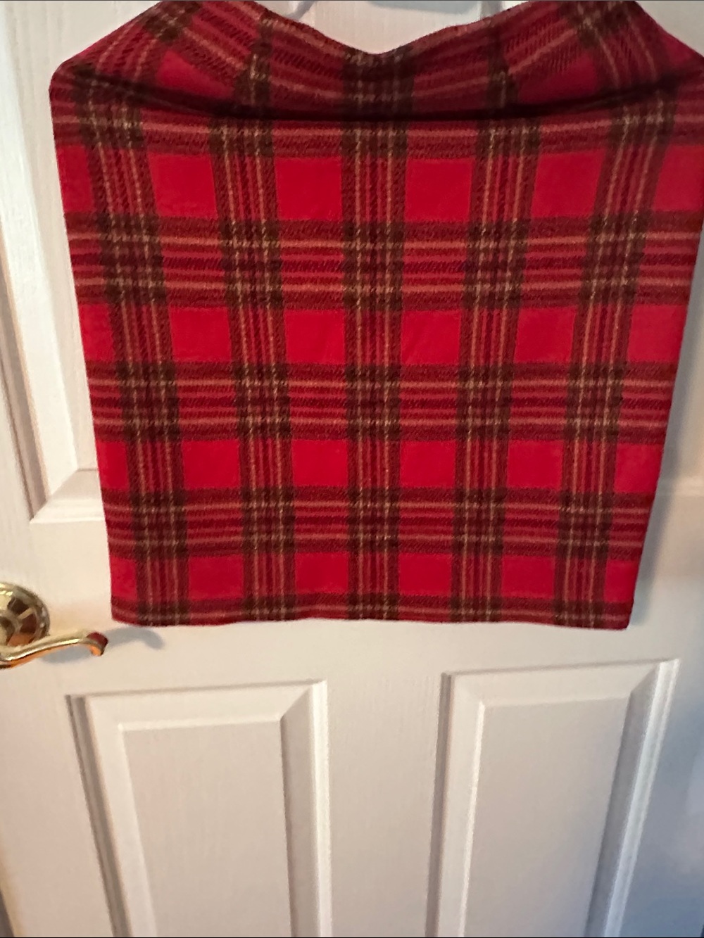 Marks & Spencer Red Plaid Holiday  mini skirt